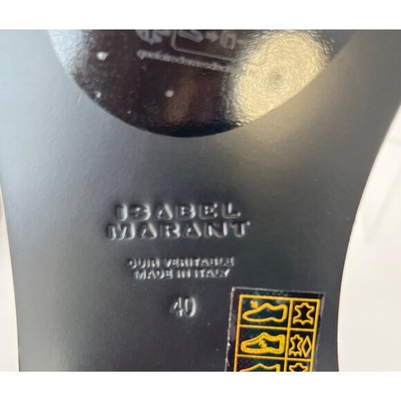 Isabel Marant Eveen Black Leather Gladiator Sandals Removable ankle strap Sz 40 - Picture 7 of 15